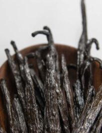 Vanilla Beans displayed in a bowl