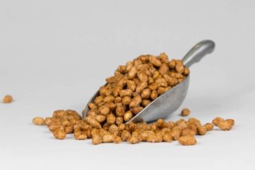 Butter Toffee Peanuts displayed in a scoop