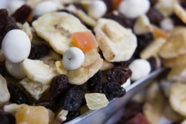 A scoop of All the right stuff trail mix