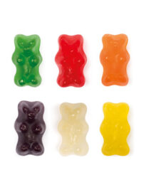 Colorful sugar free gummy bears