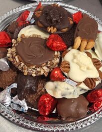Assorted milk, dark or white chocolate tray
