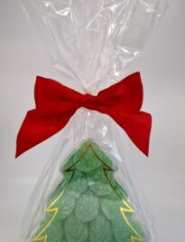 Spearmint leaves Christmas Tree with bow