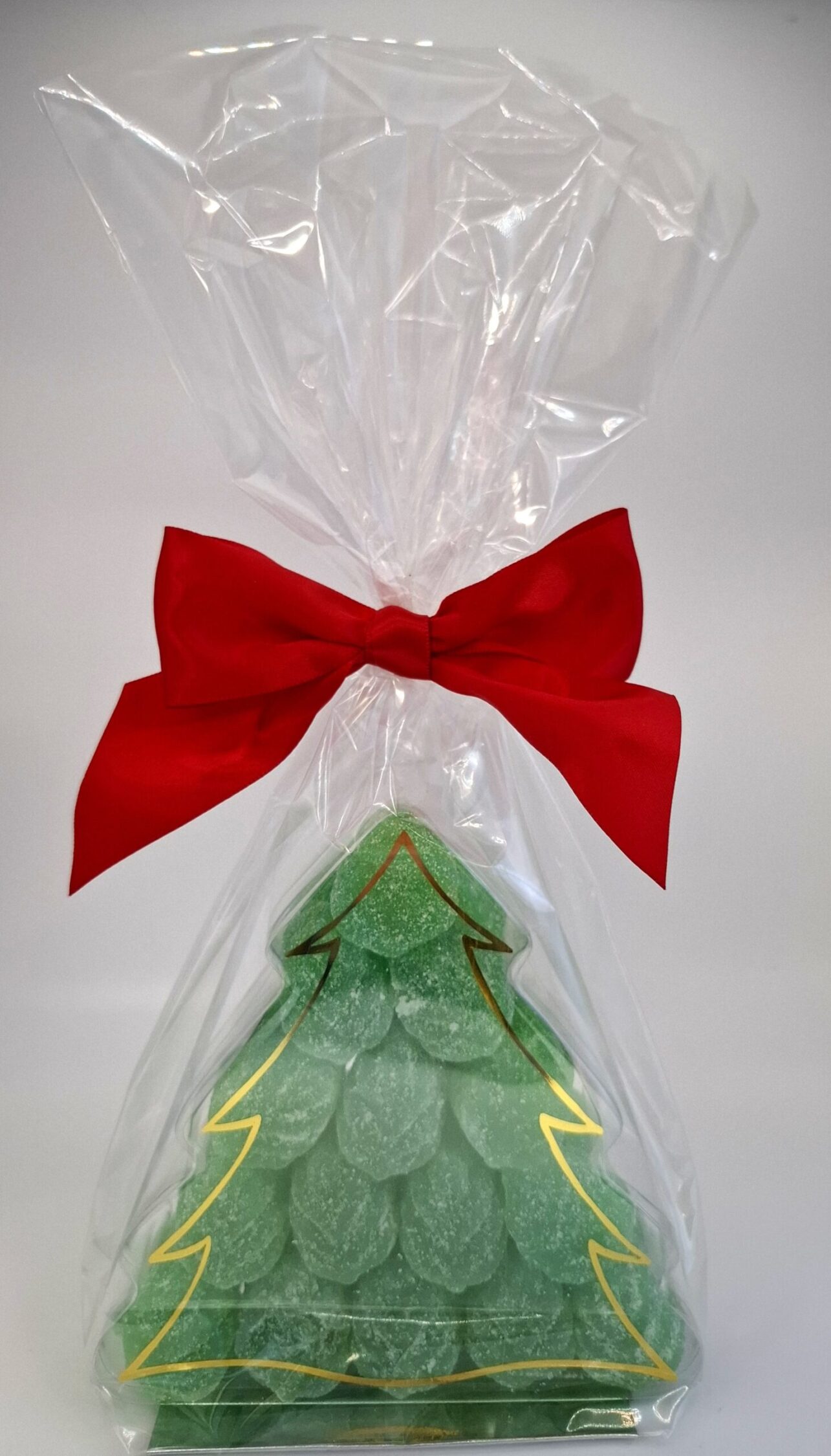 Spearmint leaves Christmas Tree with bow