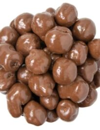 A handful of milk chocolate sea salt caramel popcorn