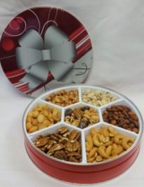 Deluxe Nut Gift Seven section tin