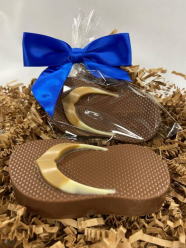 Milk Chocolate covered Nutter Butter Flip Flop