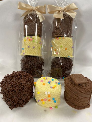 Jumbo Chocolate Dipped Marshmallows