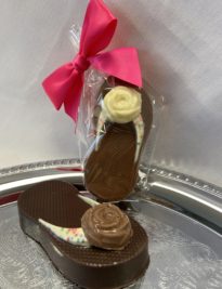 Nutter Butter Flip Flops in milk, white and dark chocolate.