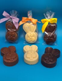Milk white and dark chocolate covered Oreo Bunnies