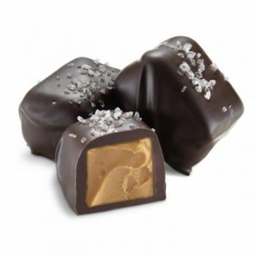 Dark Chocolate Peanut Butter Meltaways with Sea Salt