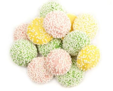 Assorted Pastel Mints in pink, yellow, green